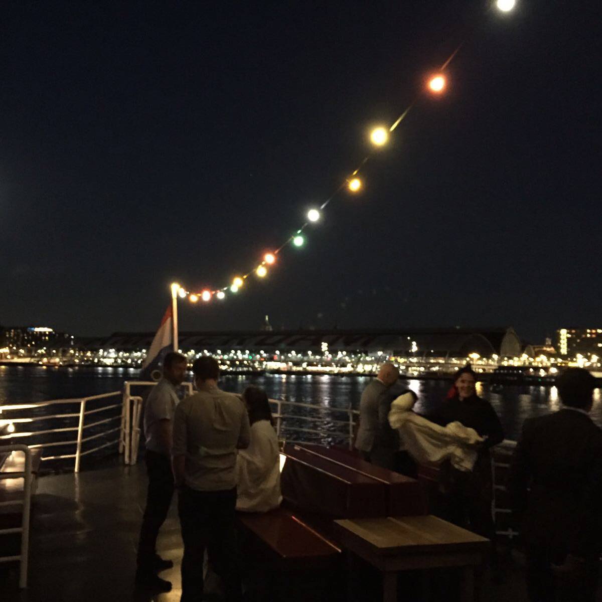 kerstborrel of kerstfeest op een boot in Amsterdam