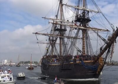 tallships sail intocht kijken vanaf boot